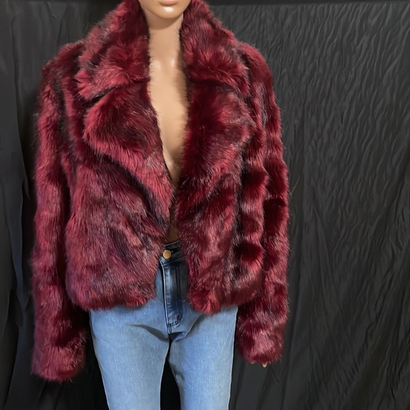 Michael Kors Frosted Faux-Fur Jacket - Picture 3 of 6